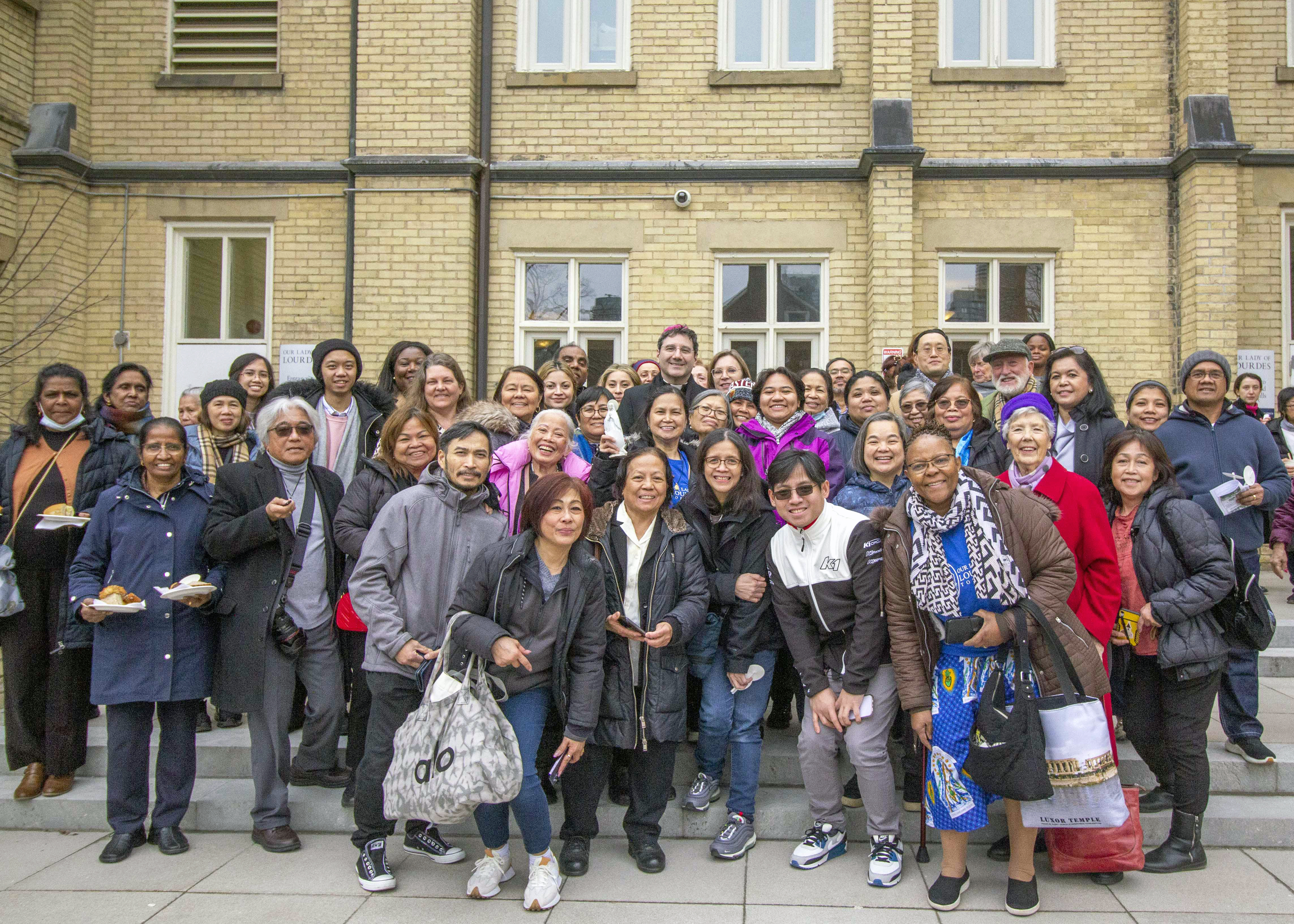 Archbishop Leo Visits Our Lady of Lourdes Parish