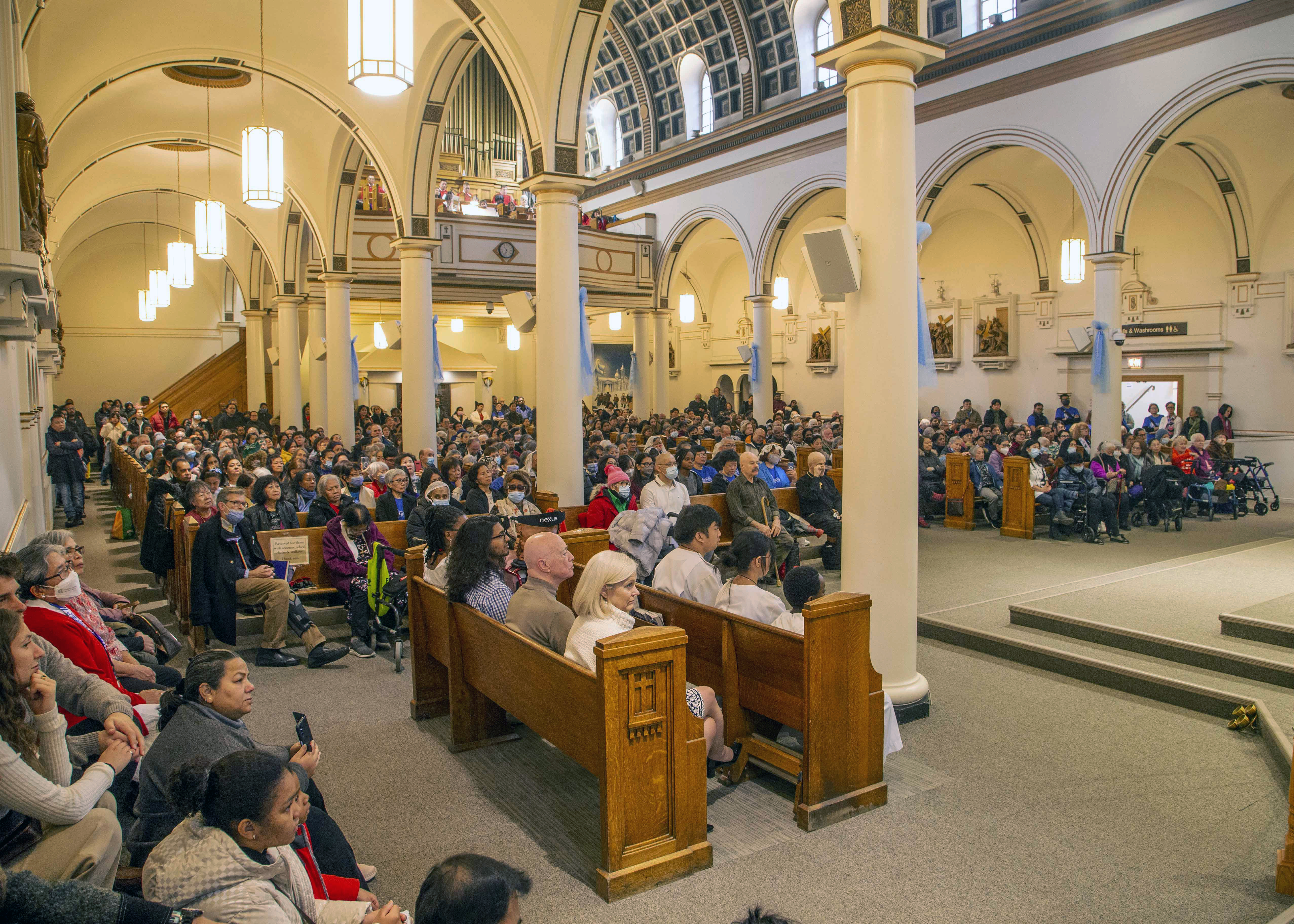 Archbishop Leo Visits Our Lady of Lourdes Parish