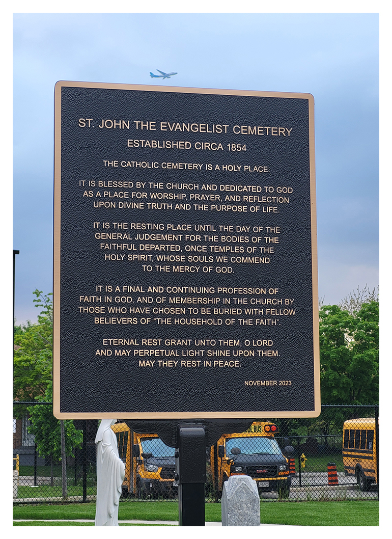 Archbishop Leo Blesses Restored Cemetery at St. John the Evangelist in Weston