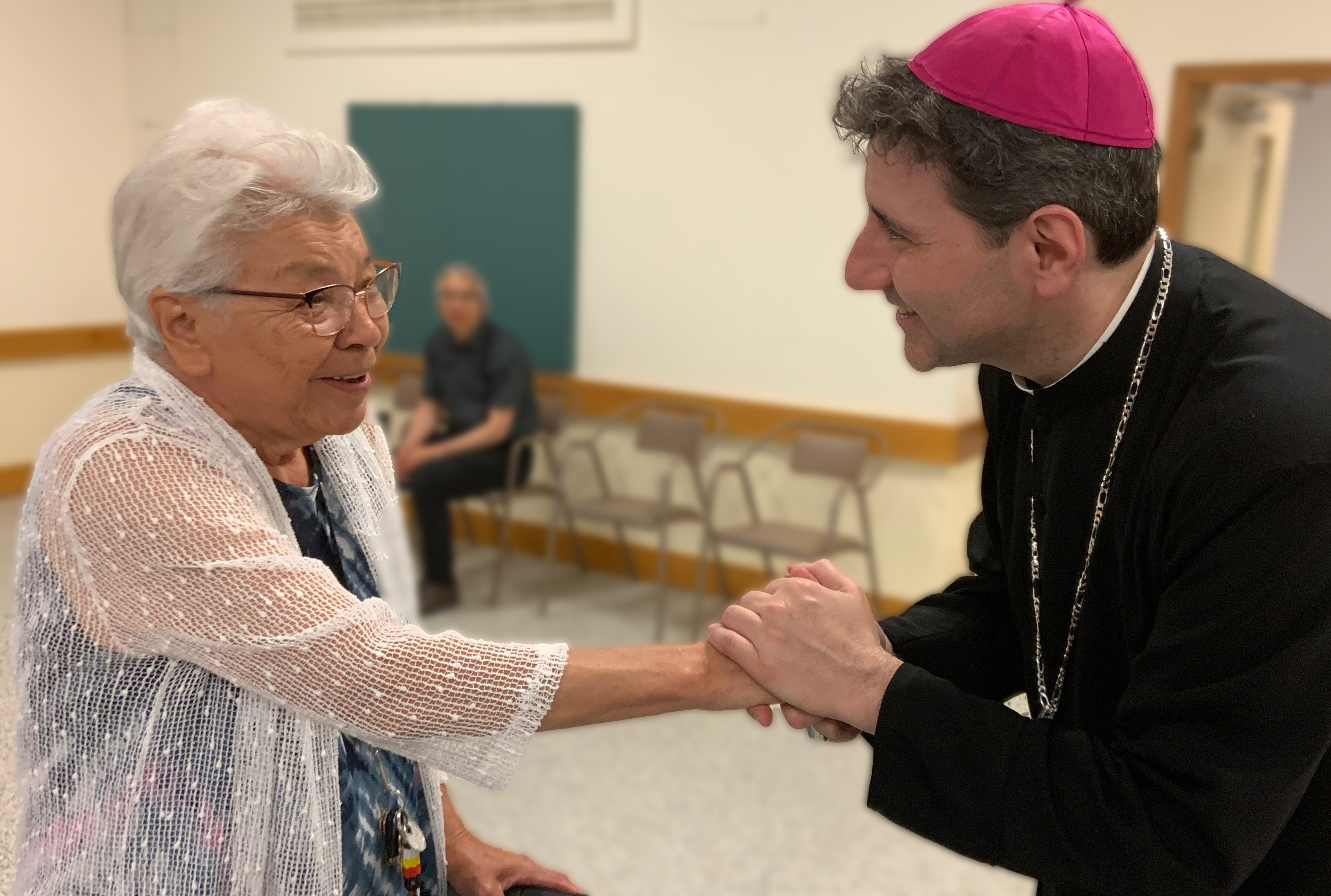 Archbishop Leo at a Reception