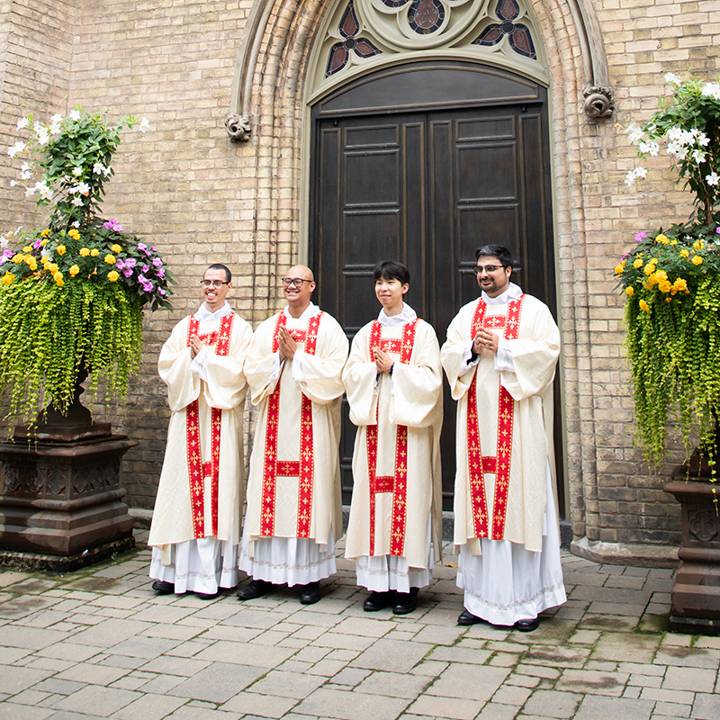 Four Men Ordained to the Transitional Diaconate