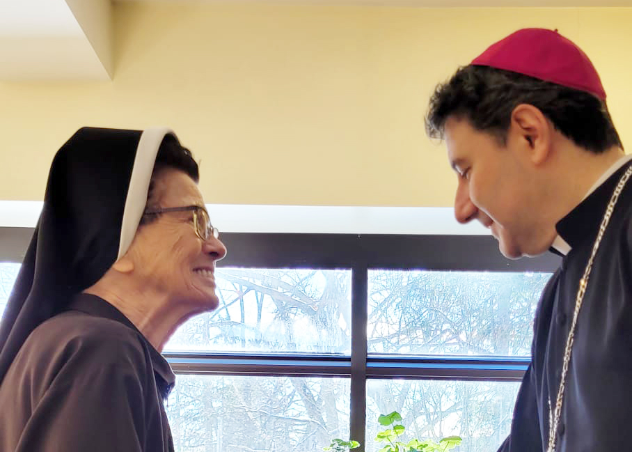 Archbishop Leo Visits the Felician Sisters