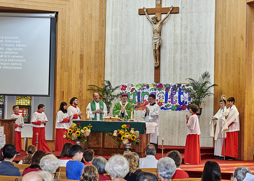 Archbishop Leo Celebrating Mass