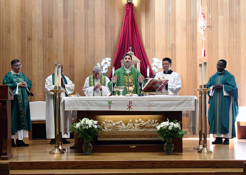 Archbishop Leo with Clergy