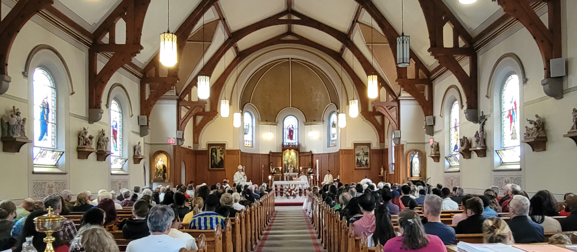 Archbishop Leo Travels East to Visit Oshawa Parishes