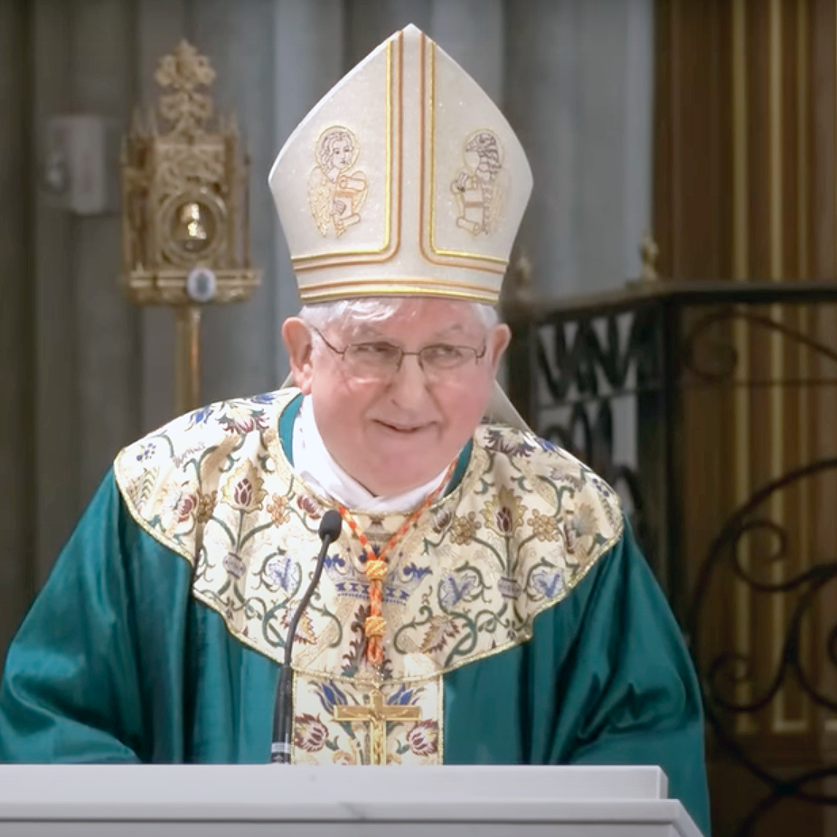 Photo of Cardinal Collins smiling on Feb 19