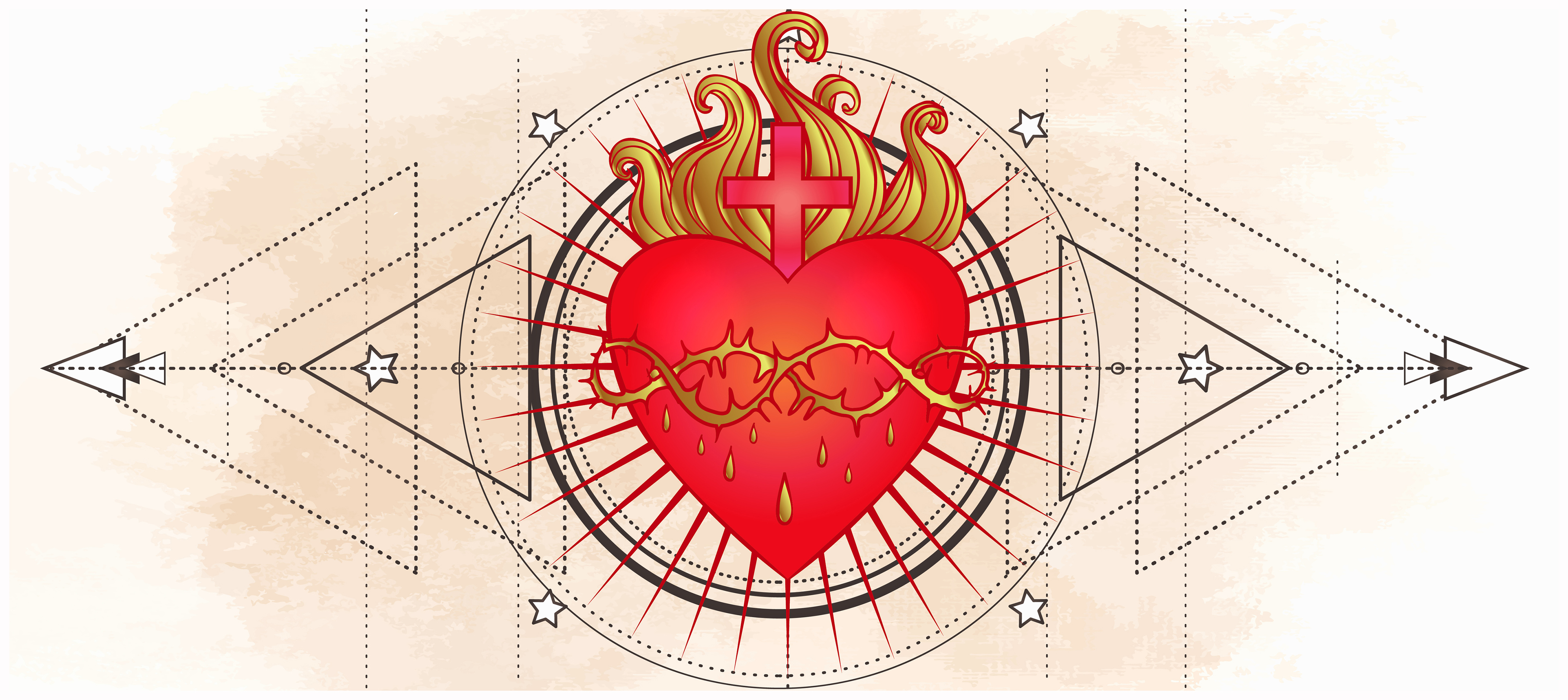 Sacred Heart Illustrated