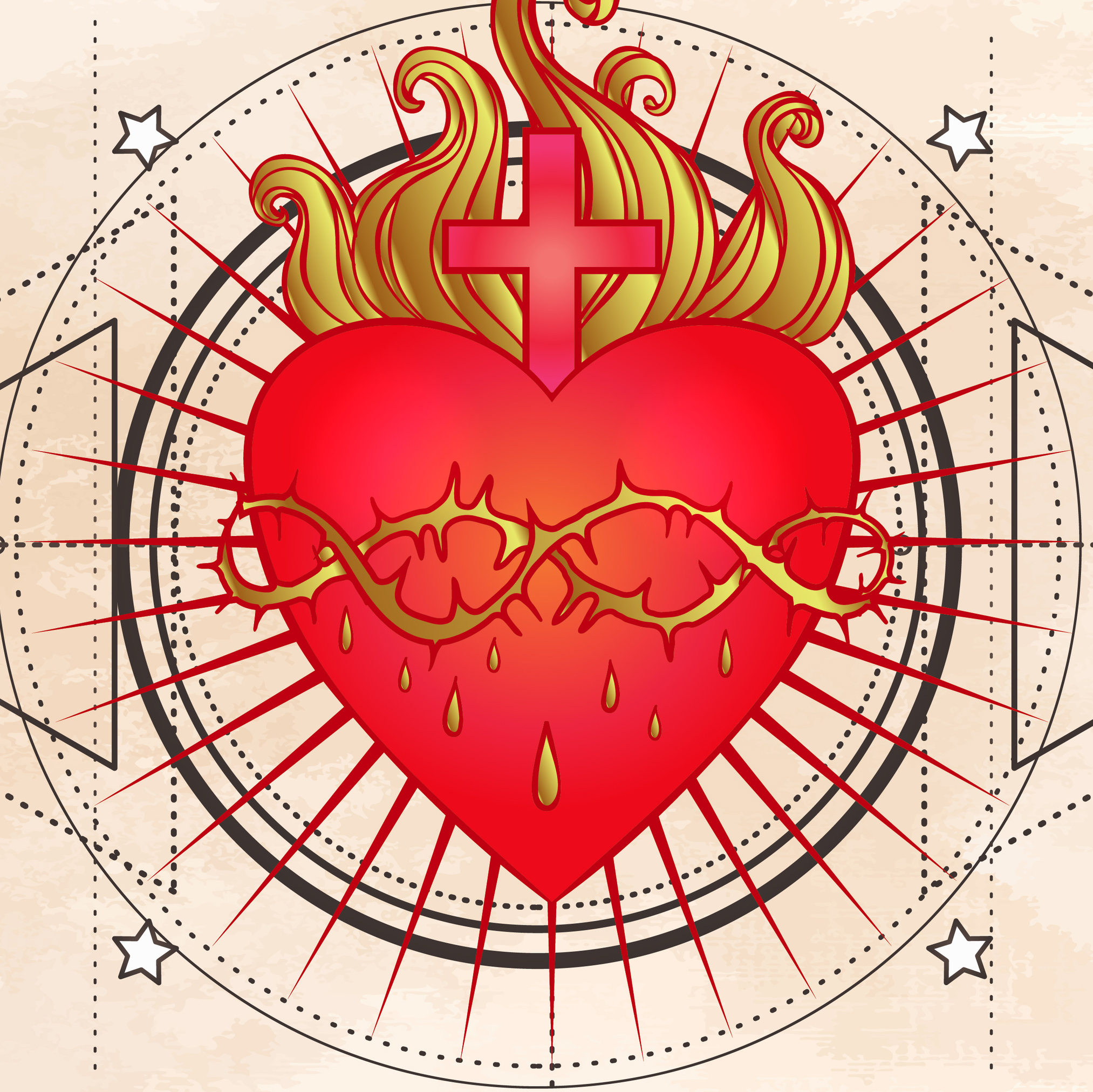 Sacred Heart Illustrated