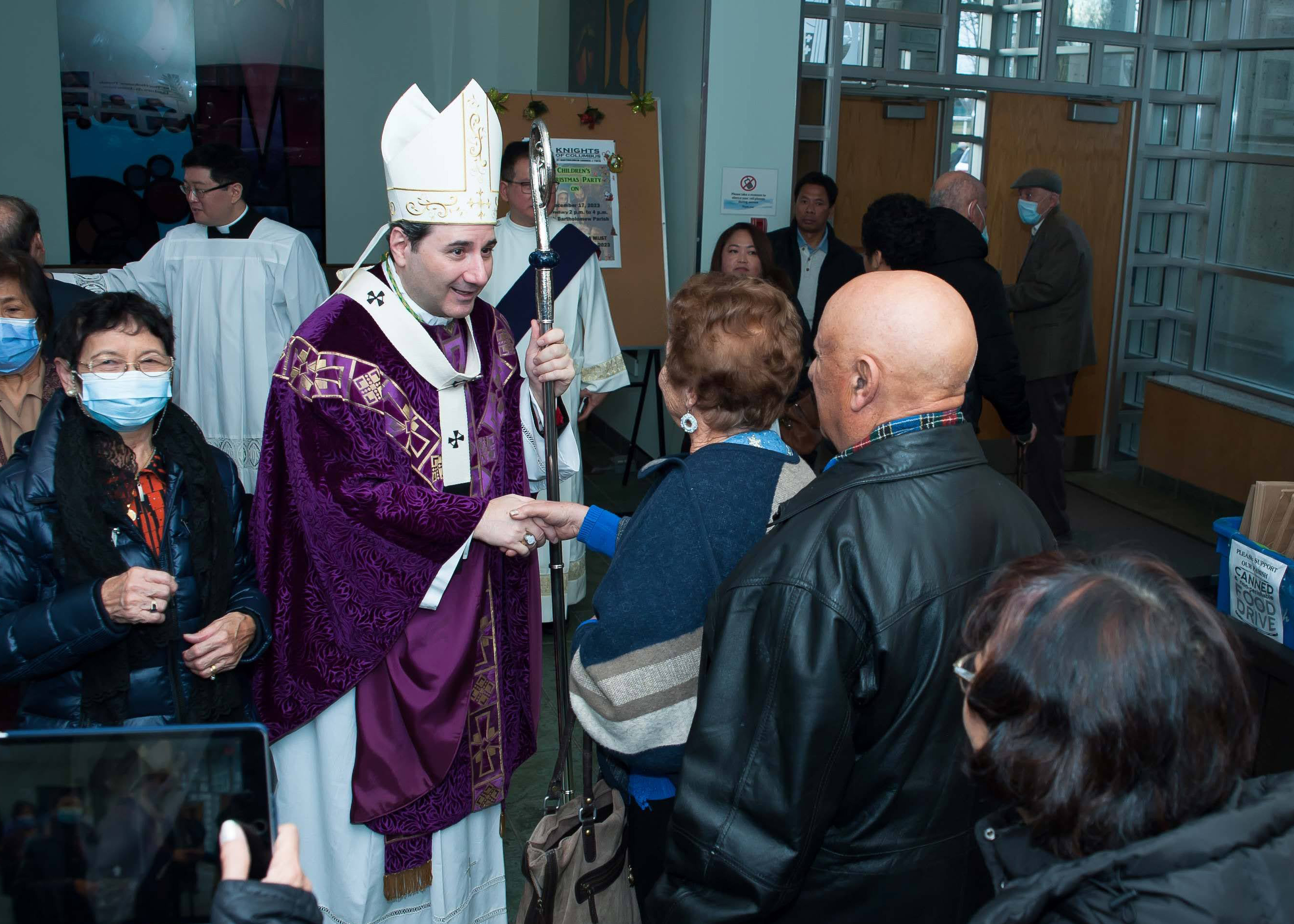 Archbishop Leo at St. Bartholomew