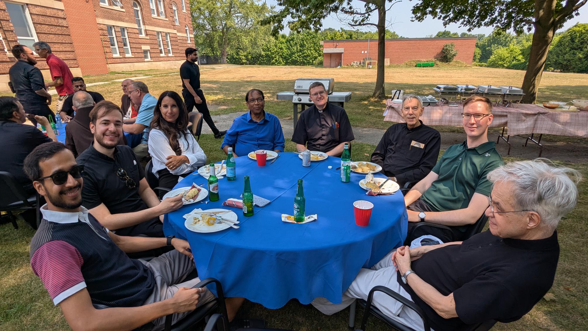 Priests gather for Jubilee Year BBQ Priests gather for Jubilee Year BBQ