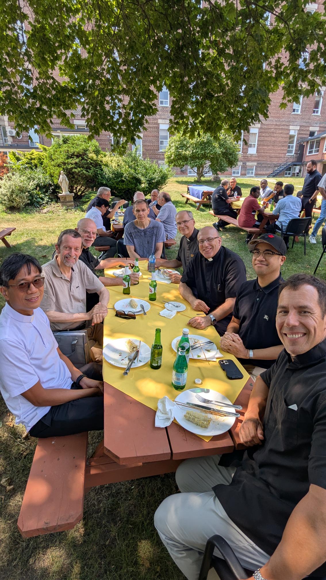 Priests gather for Jubilee Year BBQ Priests gather for Jubilee Year BBQ