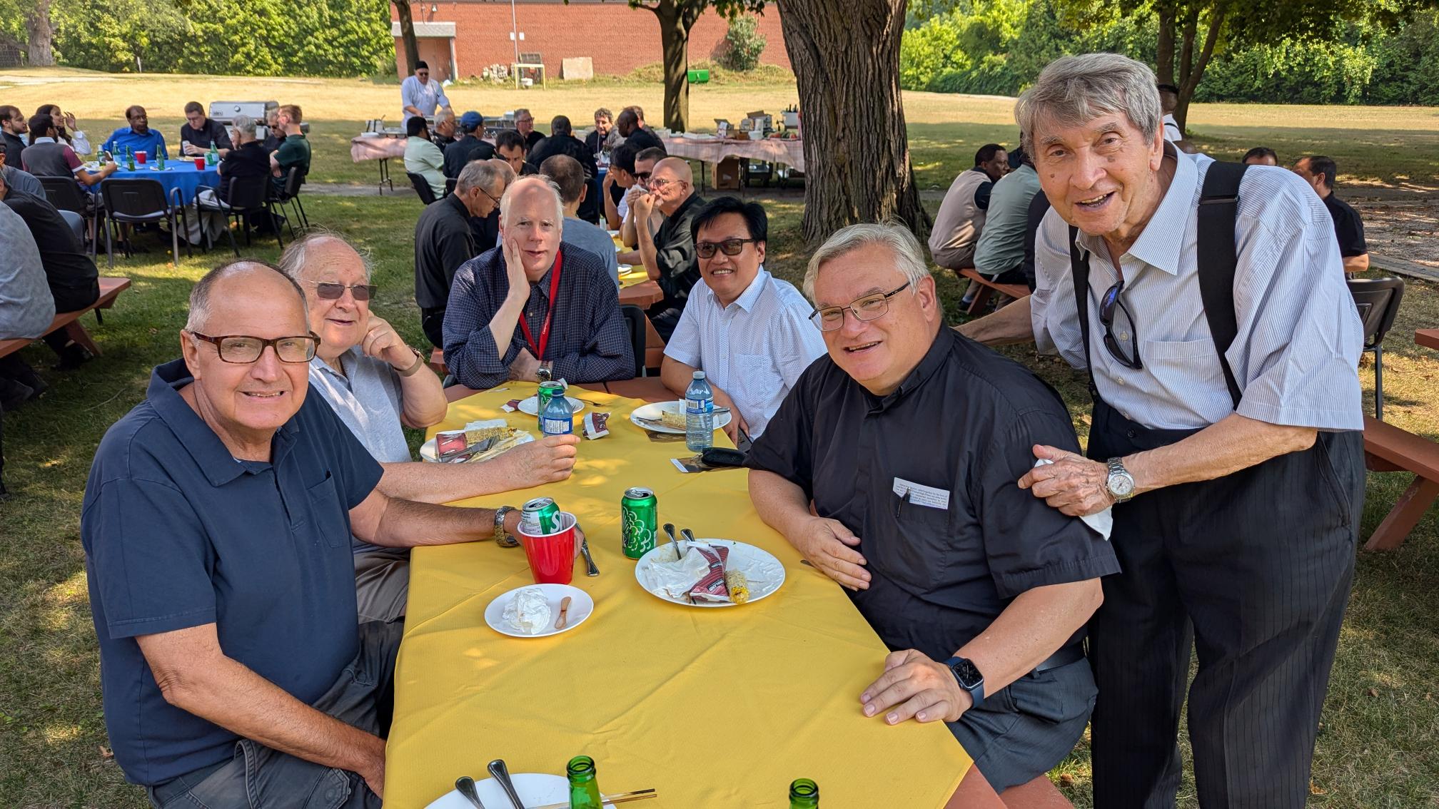 Priests gather for Jubilee Year BBQ Priests gather for Jubilee Year BBQ