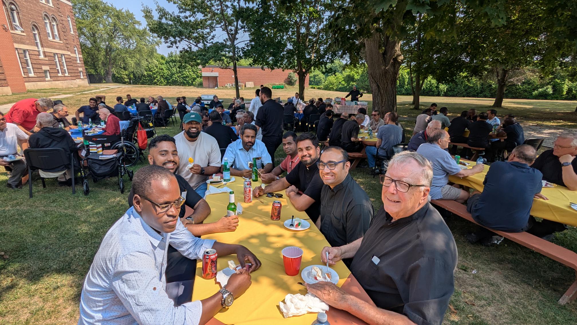 Priests gather for Jubilee Year BBQ Priests gather for Jubilee Year BBQ