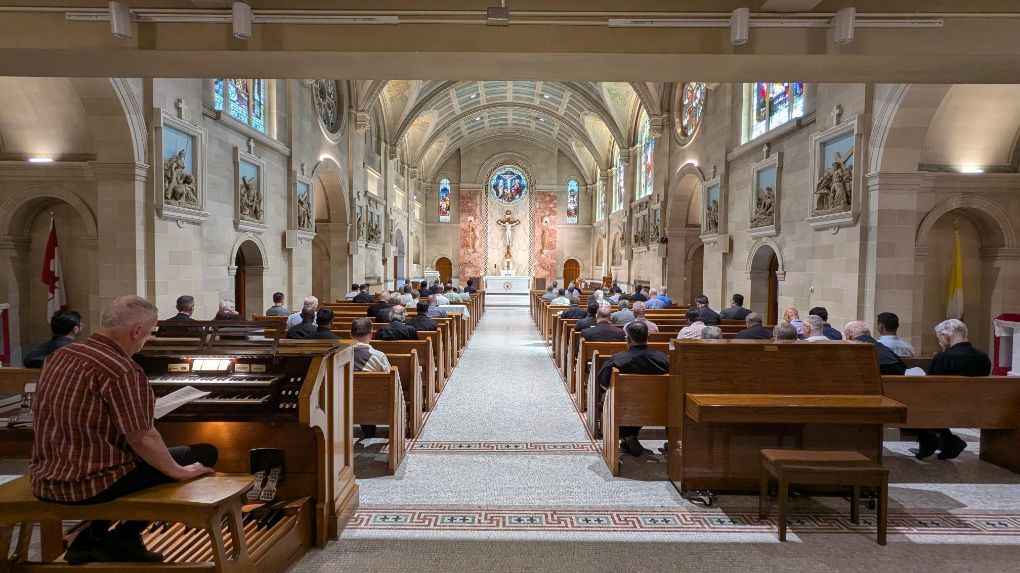 Priests gather for Jubilee Year BBQ Priests gather for Jubilee Year BBQ