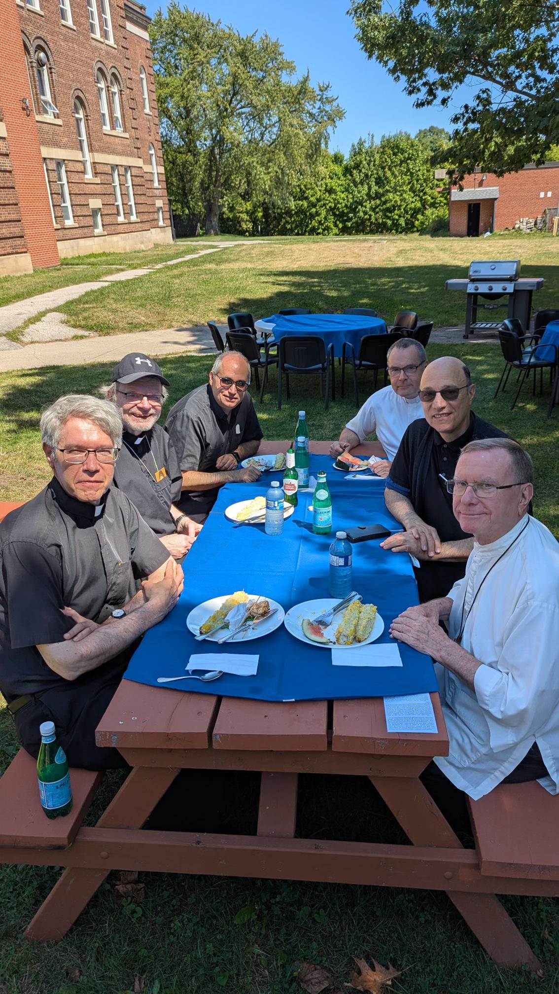 Priests gather for Jubilee Year BBQ Priests gather for Jubilee Year BBQ