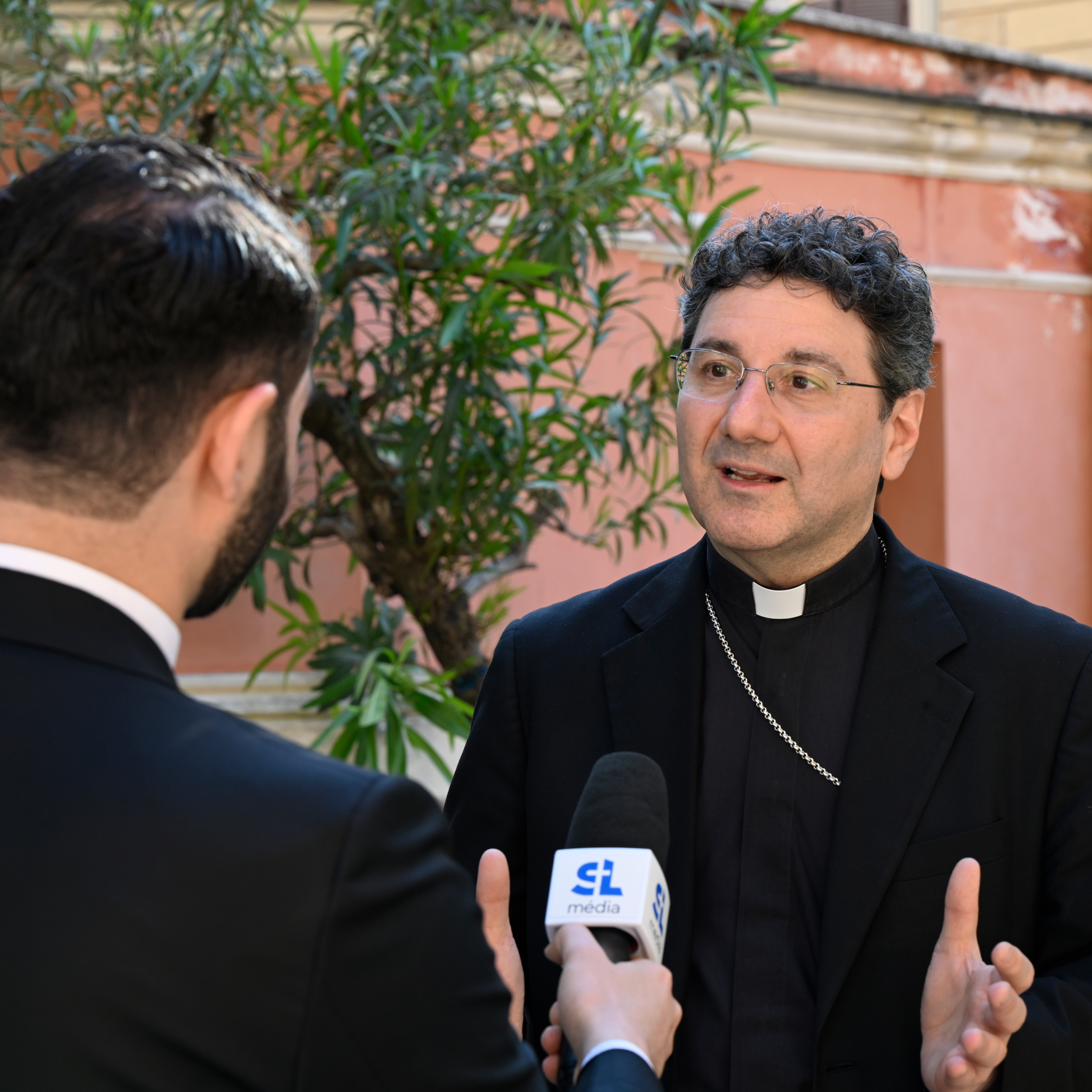 Cardinal Leo w/ Media After Conclave