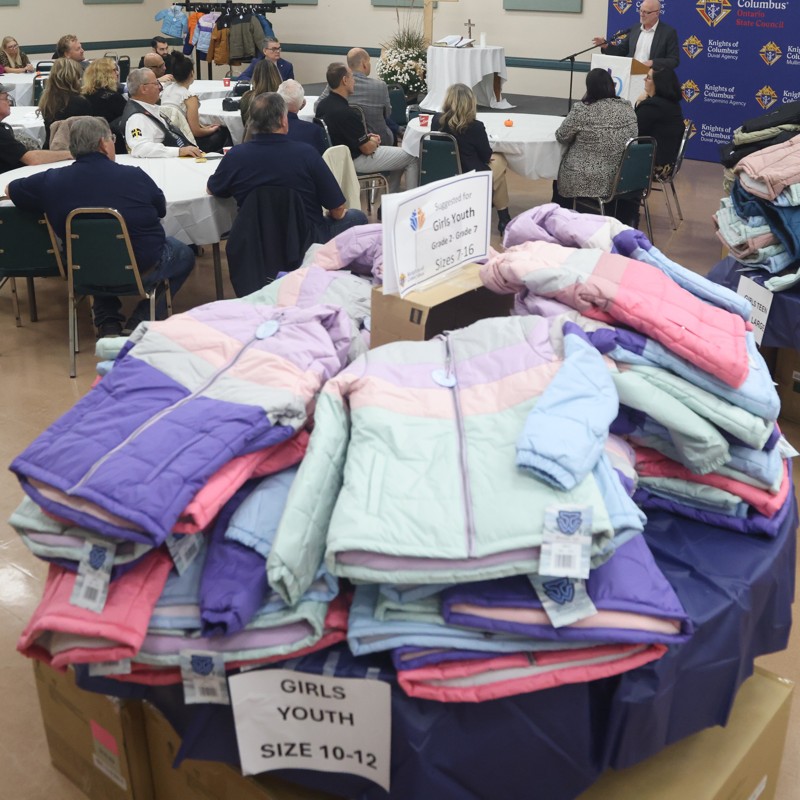 K of C coats donations