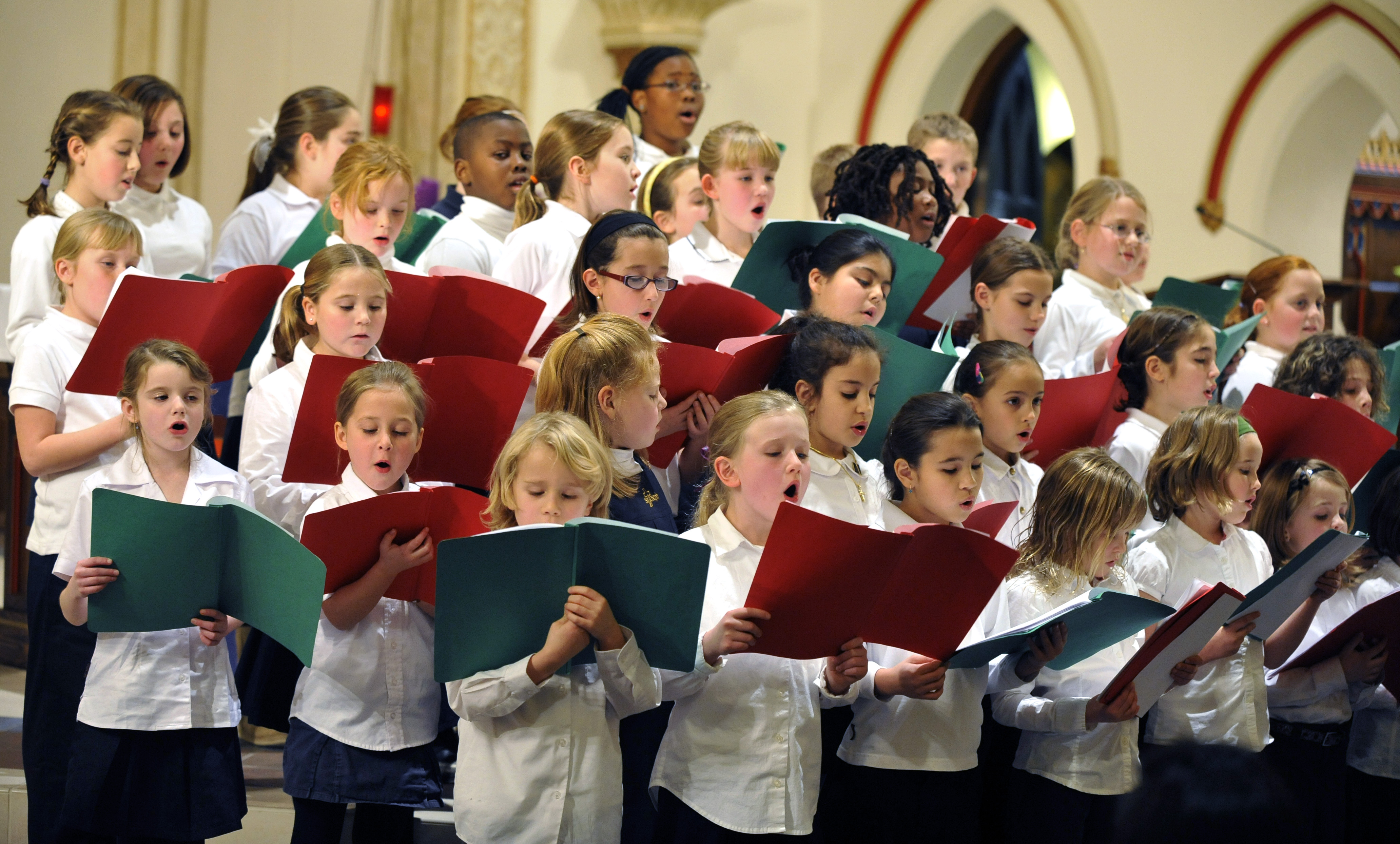 Choir singing