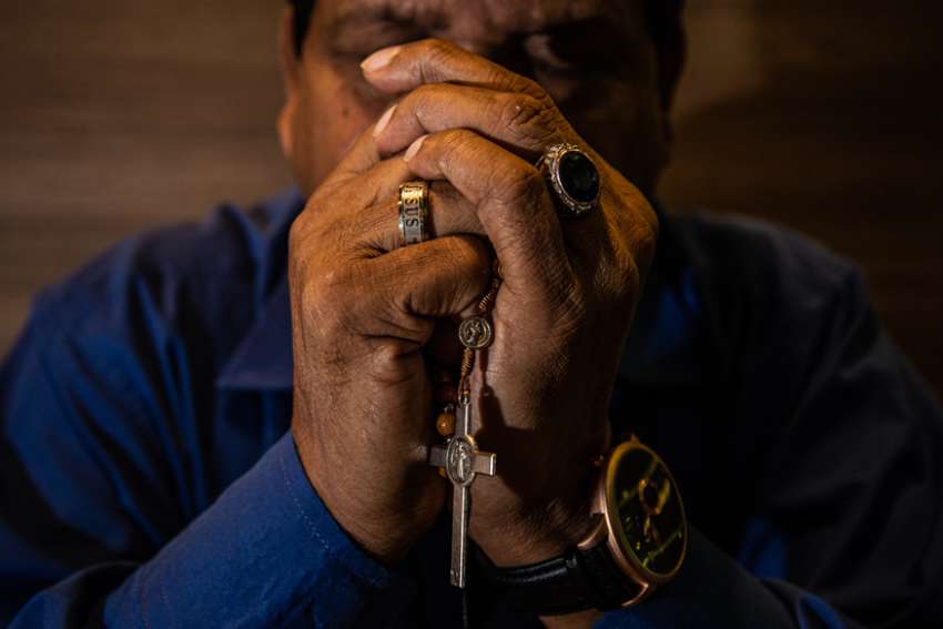 A Man Praying